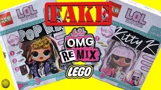 Kitty K and Pop BB Fake lol surprise OMG Remix legos. Fake lol OMG VS real lol OMG. Yaydaytv