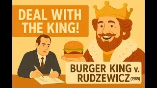 Burger King Corp. v. Rudzewicz (1985) - Minimum Contacts #BurgerkingvRudzewicz #minimumcontacts