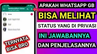 apakah WhatsApp GB bisa melihat status yang di privasi . BEGINI PENJELASANYA . terbaru