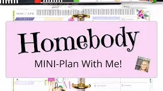 Happy Planner Homebody | Mini Dashboard Layout | Rong Rong Plan With Me!
