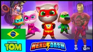 MY TALKING TOM FRIENDNS GAME (2024 all trailer) /.Talking Tom hero dash in Real life..