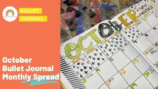 October Halloween Bullet Journal Monthly Spread | Bujo Monthly Process Inspiration #bulletjournaling