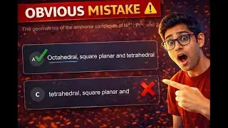 MOST WRONG Geometry Question | Ni&sup2;⁺ vs Pt&sup2;⁺ vs Zn&sup2;⁺ | JEE Advanced