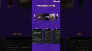 How to Create Coverflow Effect Slider with HTML, CSS, and JavaScript 