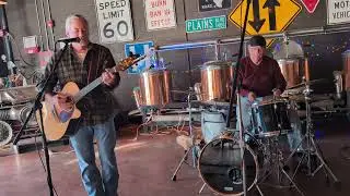 Dave McNeir with Jim Rennier and Andy Brown at the Old Tascosa Brewing Co Jam 12-21-25