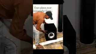 Subwoofer sweet spot - Subwoofer crawl #shorts