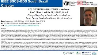 EDS DL - Charge Trapping in Semiconductor Devices: From Modeling to Circuit - Prof. Gilson Wirth