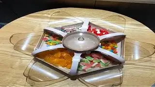 Lotus  Dry Fruit  transparent Storage Box. Press Type Snack Compartment Storage. #Nuts Container