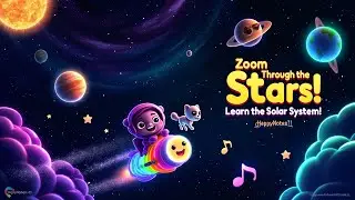 🚀 Zoom Through the Stars! | Solar System & Galaxy Song for Kids | Learn Planets with Fun Music 🎶
