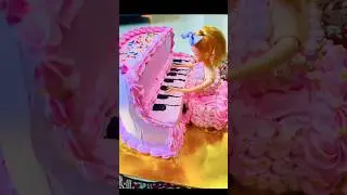 piano cake #doll design #cutestbaby #newdesign cake #shortvideo # home decoration #