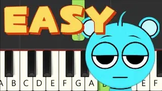 (EASY⭐1.1) Sky Blue Phase 1 (From Incredibox Sprunki) | Beginner Piano Tutorial