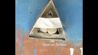 Como hacer molde de cartón //Molde triangular para maceta//moldes para cemento