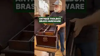 Antique Toolbox with Brass Hardware