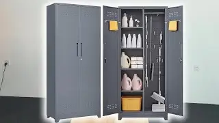Room Closet Storage Cabinet With Locking Doors,Cleaning Tool Cabinet Making a Steel Cabinet part