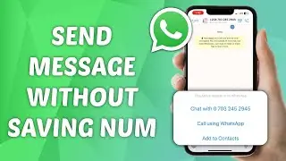 whatsapp par bina number save kiye message kaise kare | How to send WhatsApp message without saving 
