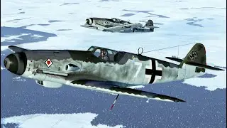 Bf 109 K-4 Patrol on TAW. IL-2: Great Battles 4K.