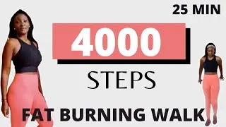 4000 STEPS IN 25 MIN WALKING WORKOUT | MODERATE  INTENSITY STEADY STATE WALKING