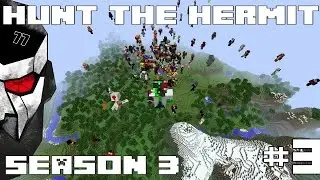 HUNT THE HERMIT  - Minecraft vs 150+ players! - S3E3 [HermitCraft Special UHC]