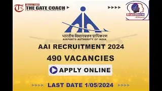 AAI Recruitment through GATE 2024 | Govt. Jobs