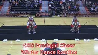 Программа выступлений команды поддержки старшей школы (OHS Cheer) зимой 2025 года