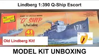 Q-ship Escort | 1:390 Lindberg scale model unboxing | King's Hobbies