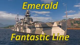 World of Warships | Изумрудная фантастическая линия при правильном исполнении | Легенда вуки