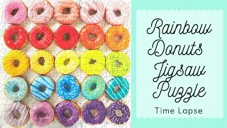 Rainbow Donut Puzzle TIME LAPSE PUZZLE