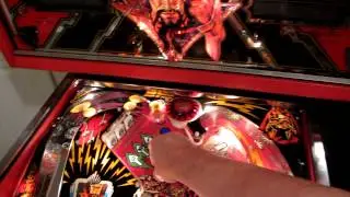 Bally FLASH GORDON pinball machine with overlays applied on both playfields