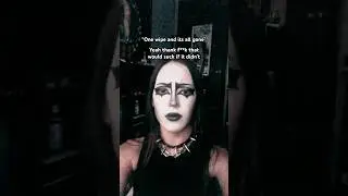 W makeup remover #goth #gothic #metal #metalhead #alternative #emo #scene #fyp #viral #makeup
