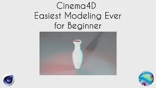 CINEMA 4D Flower Pot modeling For Beginner using Illustrator CC