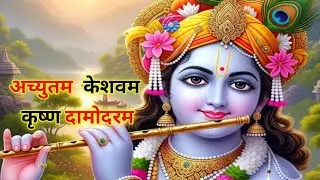 अच्युतम केशवम कृष्ण दामोदरम Achutam kesavan |Krishna bhajan |Radhe Krishna 