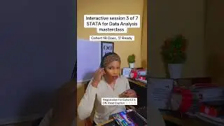 STATA for Data Analysis. #STATA #dataanalysis #AcademicResearch #learnstata #researchmethodology