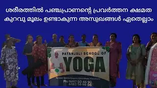 ശരീരത്തിൽ പഞ്ചപ്രാണൻ്റെ പ്രവർത്തന ക്ഷമത കുറവു മൂലം ഉണ്ടാകുന്ന അസുഖങ്ങൾ ഏതെല്ലാം