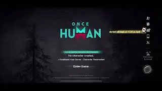 Once Human Character Creation - Mobile Version