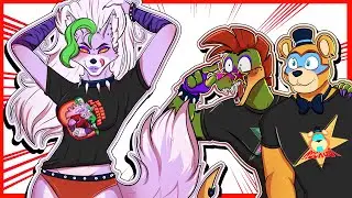 Товары с символикой Roxy, Monty & Freddy's Security Breach (анимационный ролик FNAF Security Breach)