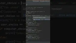 *WORKING* Rock, Paper, Scissors In Python #shorts