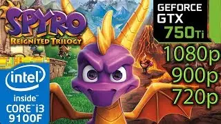 Spyro Reignited Trilogy - GTX 750 ti - 1080p - 900p - 720p - i3 9100f - Gameplay Benchmark PC