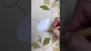 Rose painting on silk paper with chinoiserie brushes and watercolor gouache #paintingvideo #artistry