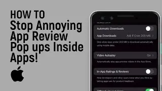 How to Stop Annoying App Review Pop ups Inside Apps iOS Fix [easy]