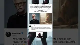 Peacemaker: James Gunn literally FLEXES his &ldquo;Superman wife&rdquo; on Cena #peacemaker #superman  #shorts