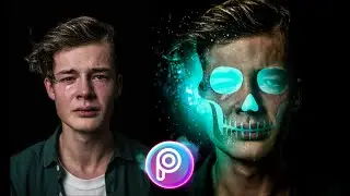 PicsArt Glowing Skull Effect(3 Minutes)| Tutorial Video | The Most Easy Way | Without Internet