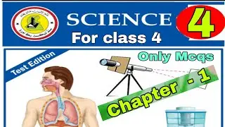 4th class science Sindh textbook Test Edition |Chapter -1st| Our body Full Mcqs