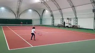 Алисия на турнире 28.02.21 (Зеленый мяч), Детский теннис
