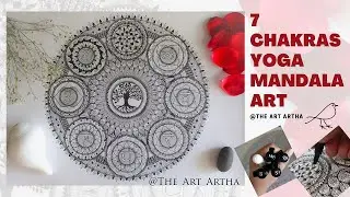 7 Chakras Mandala Art ~ Yoga Chakras Mandala