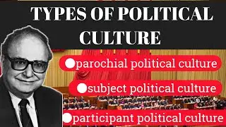 POLITICAL CULTURE ||TYPES OF POLITICAL CULTURE || GABRIEL ALMOND & SYDNEY VERBA || DKD CREATION
