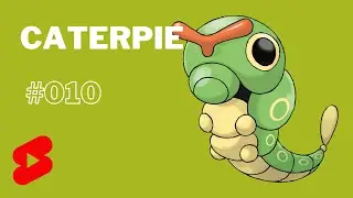 Pok&eacute;dex entry 010 #caterpie #shorts #pokemon