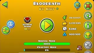 Bloodbath 100% compete I Geometry Dash