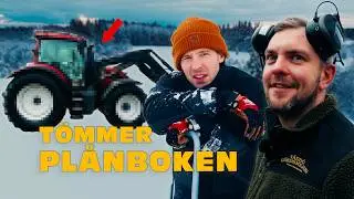 SNÖKAOS och NY traktor på gården! (Renovering av Grållen börjar)