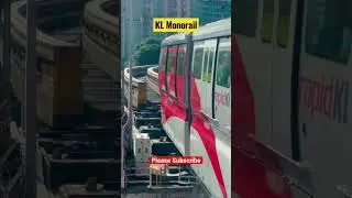 KL Monorail Switch at KL Sentral #travel #shorts #shortvideo #monorail #train #switch