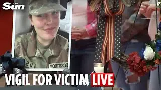 Live: Vigil held at former school of National Guard trooper shot dead in ambush in Washington DC